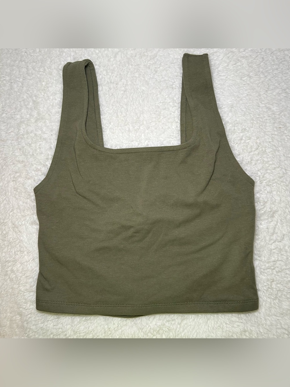 American Eagle Soft & Sexy Green Twist Back Tank Top Medium